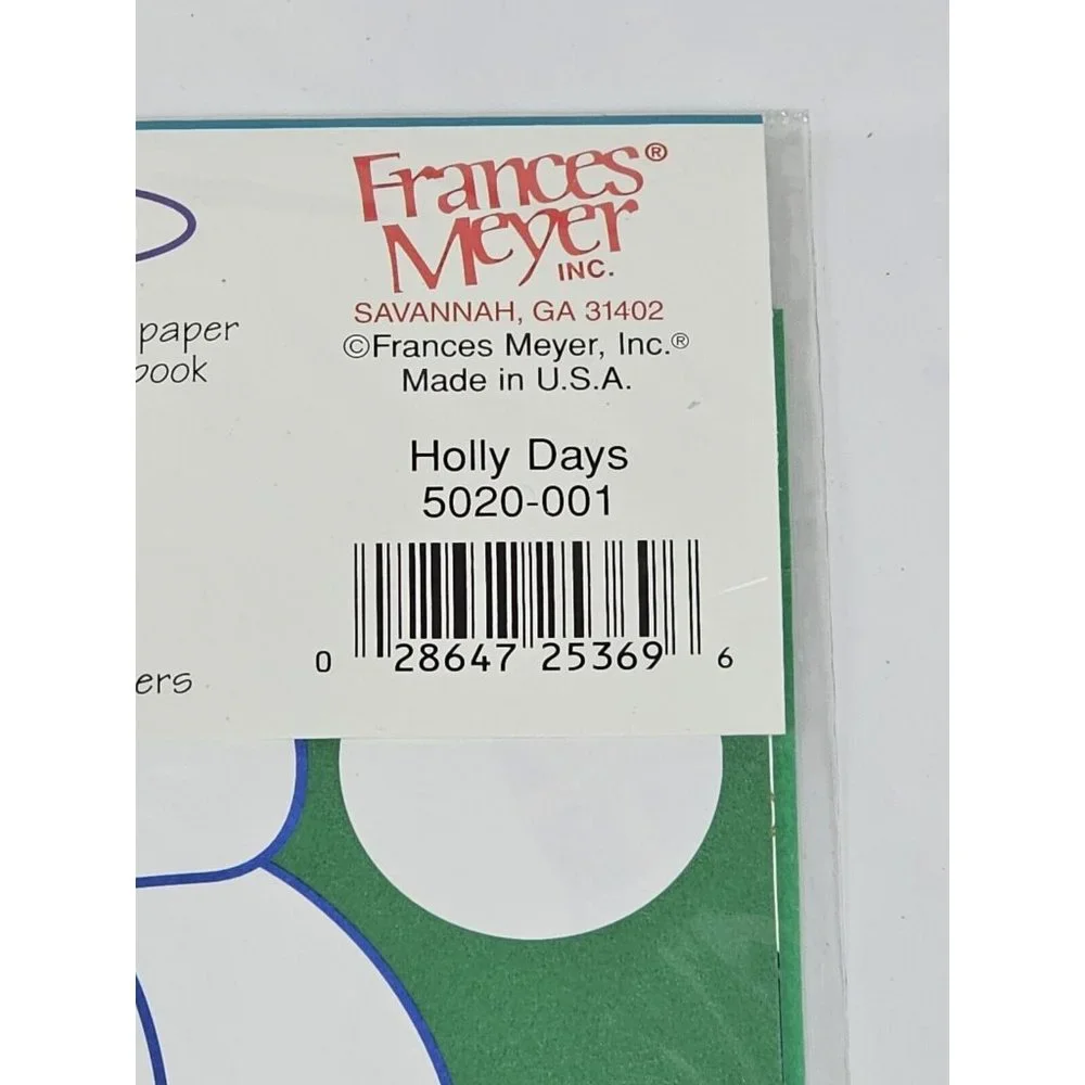 NEW Frances Meyer Memories Holly Days Scrapbook‎ Page Kit 5020-001 SEALED